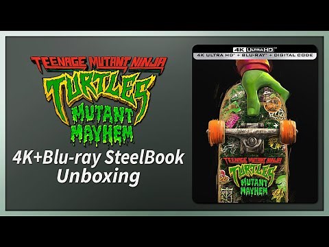 Teenage Mutant Ninja Turtles: Mutant Mayhem 4K+2D Blu-ray SteelBook Unboxing