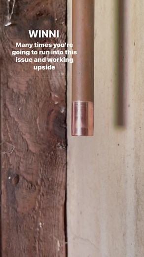 How to deal with this issue when soldering upside down. #remodel #construction #homerenovation #plumbing #realestate #hardwork #work #diy #tools | WINNI