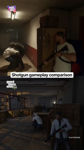 Shotgun gameplay comparison: GTA 6 vs GTA 5