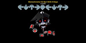Monochrome V2 But With 9 Keys Mod for Friday Night Funkin' | FNF Mods