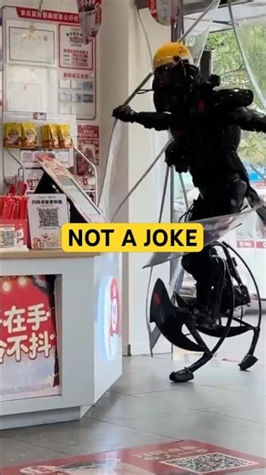 Why This Delivery Worker Wears a Giant Iron Man Suit