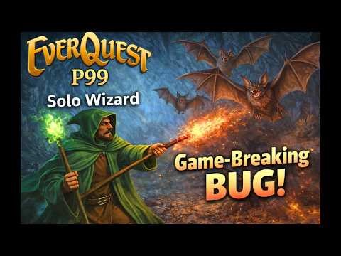 EverQuest P99 This BUG Almost Ended My Sesh....SOLO Wizard SAFE high ZEM exp Lvl 17-23 Warrens Bats