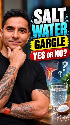 The Science & Benefits Of A Salt Water Gargle