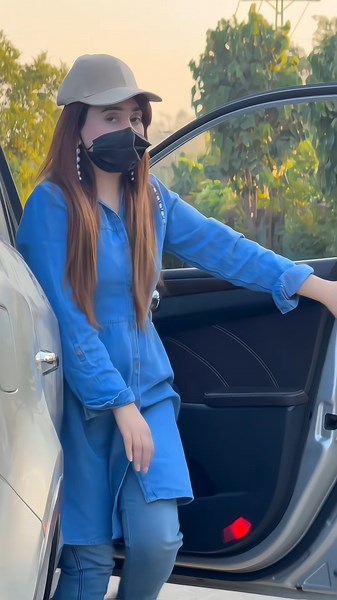 Blue Outfit + Car Entry = Main Character Energy 💙🚘✨ #foryou #trending #explorepage #viralvideo