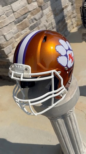 Finish product🔥 Helmet Build #satisfying #design #helmet #custom #football | Custom Leather Coatings