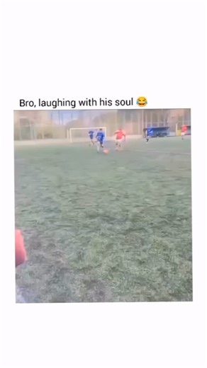 Salkton on Instagram: "Follow @salkton ⚽😂 Defense so funny it hurts This wide-shot clip shows a football field moment where a player in red sprints for the ball while another in blue collapses into unstoppable laughter, body shaking as the game goes on around him 🤣🌿. The raw handheld footage, natural daylight, and unpolished sound make the moment feel completely authentic. In just 10 hours, it racked up 2.6M plays, 184K shares, and 320K saves, inspiring memes about “defense so funny it hurts”