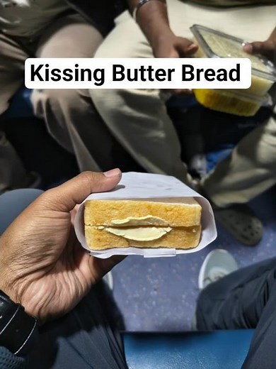 kissing butter bread