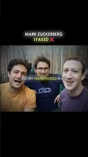 Mark Zuckerberg's Friend Got Better Grades #MarkZuckerberg #Success #Entrepreneur #Business