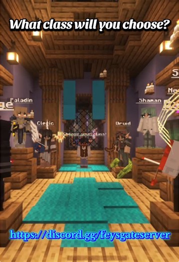 Choose Your Class in Minecraft SMP Today