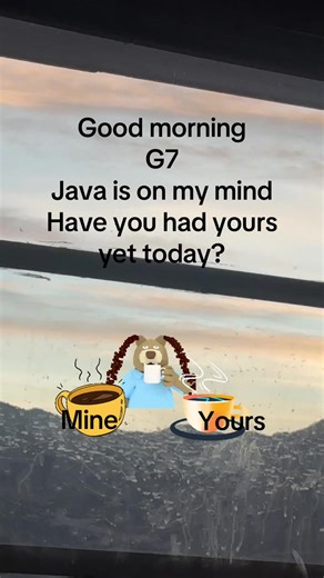 Good morning group 7 have a cup of Java #trending?sound🔥fyp #group7 #java #yoursandmine #leaveacommentbelow❤️