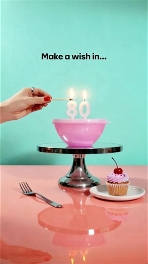 Tupperware U.S. & Canada on Instagram: "Get ready to celebrate 80 years of Tupperware magic. ✨ Stay tuned for colorful new drops, re-imagined classics, and so much more! #TupperwareBrand #80thAnniversary"