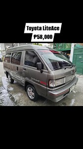 84K views · 818 reactions | ₱58,000 58K 58K Fix Puntahan nyo na. Toyota Lite-Ace GXL 1995 ₱66,000 Power Steering Manual Transmission Gasoline Engine Complete Papers Good Running Condition Good for Business Malaks humatak Complete Seats hanggang Likod Pwede pang Kargahan at Hanap buhay Issue: Aircon Unregistered 1yr ₱66,000 Location: Dalandanan Valenzuela City #fypシ #fypviral | BnB Wheels | Facebook