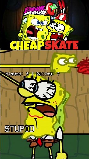 Friday Night Funkin' SPONGEBOB SQUAREPANTS CRUSTACEOUS CHEAPSKATE #shorts #spongebob