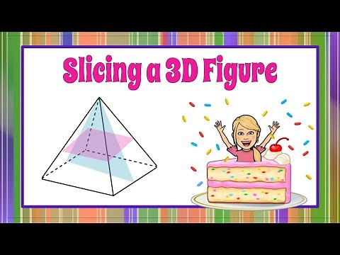 Slicing a 3D Figure | 7.G.A.3 💚💙