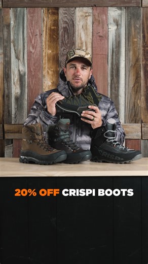 Save with 20% OFF Crispi Boots now until Sunday! #crispi #blackovis #huntinggear #crispiboot | BlackOvis.com