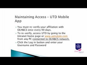 UpToDate: How to register and install the mobile App