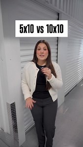 Let’s compare our 5x10 and 10x10 storage units so you can best decide which size is right for your self storage needs. A 5x10 storage unit is great for storing the contents of a studio or one bedroom apartment while a 10x10 storage unit can fit furniture and appliances from a two bedroom apartment. Still need help deciding? Drop your questions below! #storageunit #extraspacestorage | Extra Space Storage