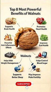 Why You Should Eat Walnuts Daily? 😲 #walnuts #health #nutrition #brain #wellness