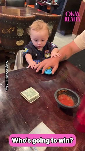 Baby Unexpectedly Becomes The Deciding Factor In Dinner Bet