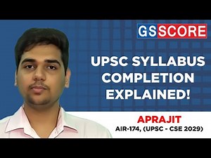 How to Cover the Entire UPSC Syllabus Effectively | Aprajit | AIR 174 | 2019 #upsc #toppers