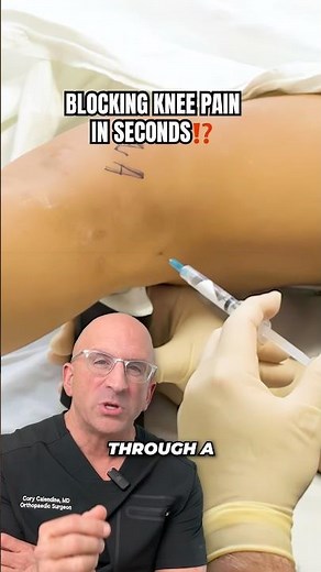 How Surgeons Stop Knee Pain So Fast — The iPACK Nerve Block #shorts