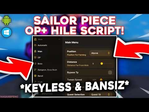 Sailor Piece Script *KEYLESS* — Auto Farm, Ice Queen Boss Farm, Quest, Auto Dungeon, Instant Kill