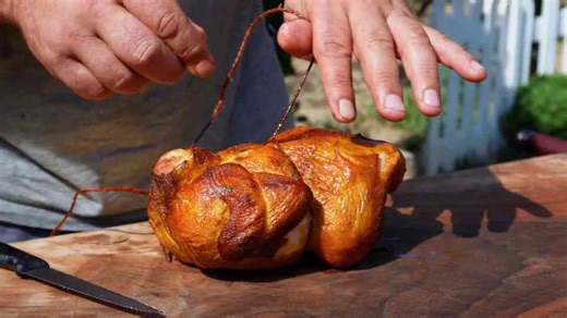 This is how we really cook chicken - metal barrel method