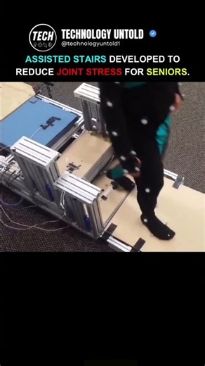 These Assisted Stairs Could Make Climbing Easier for Seniors #tech #shorts