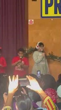 3rd grad Xmas performance crying baby