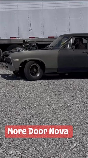 The 4 door nova stopped for a visit and it has dual carbs again. Tinkering is the life of a hot rodder. #NovaNation #chevynation #notatrailerqueen #hotrodlife #oldschoolcool #blownnova | Box Performance Inc.