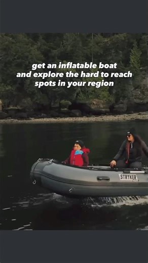 Stryker boats are built to get you off the crowded map and into real water #travel #inflatableboats