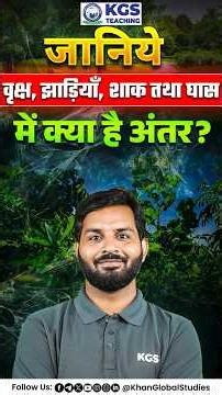 वृक्ष, झाड़ी, शाक और घास में अंतर समझिए 📚☘ #plantsclassification #biologybasics #kgsteachingexams