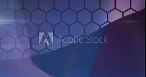 Animation of light spots and shapes over fence