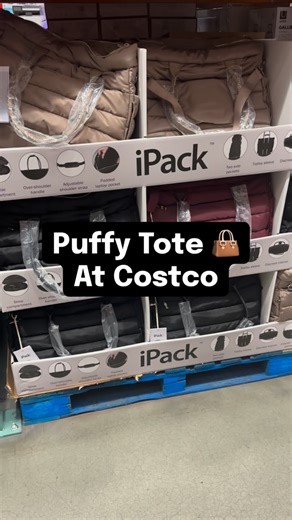 iPack Puffy Tote Bag is back at Costco‼️ It’s perfect for travel and daily use 🙌 #totebags #totebag #travel #costco #costcofinds | Costcothisweek