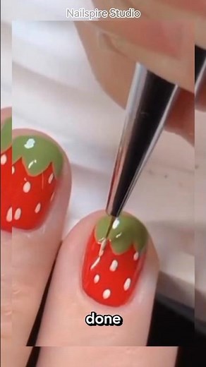 How to Draw Strawberry Nail Art – Easy & Cute Summer Design!