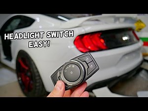 FORD MUSTANG HEADLIGHT SWITCH REPLACEMENT REMOVAL, FORD MUSTANG GT ECO BOOST 6G