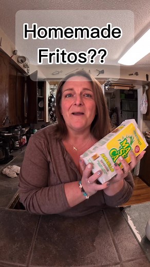 Homemade fritos?! Let’s give it a try! I think they are easy enough. Next time I’ll roll them even thinner. These took some time but they were very easy to make. I would try them again. . #homemade #homemadefood #homemadesnacks #fritos #homemadefritos #fritosrecipe #CapCut #diy #recipe #makeyourown
