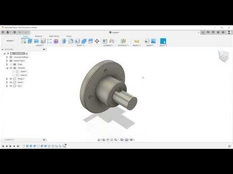 Flange Coupling Assembly | Fusion 360 | CAMD-II Lab Practice
