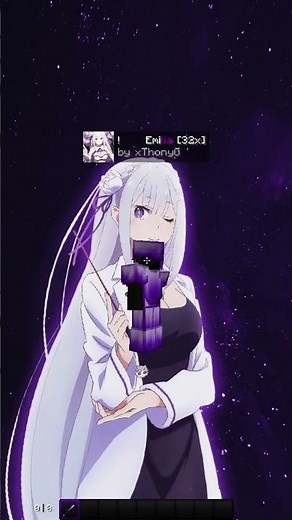 Emilia 32x (Re:Zero) minecraft pack 💜