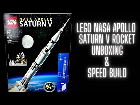 Lego NASA Apollo Saturn V Rocket Unboxing & Speed Build