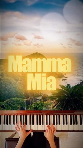 ABBA Mamma Mia Easy Piano Tutorial Short
