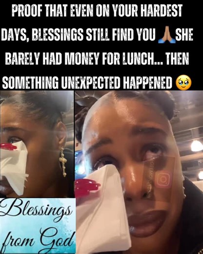 Gee money on Instagram: "She said she barely had enough money in her account to even treat herself to lunch… then an unexpected act of kindness reminded her she wasn’t alone. 🥹 Sometimes blessings show up right when you need them most — even on your hardest days. A reminder that kindness still exists and small moments can mean everything. 🤍✨ 🎥: blk_beautyseattle on TikTok #Kindness #blacklove #christmasmiracle #viralmoments #trendingnow"