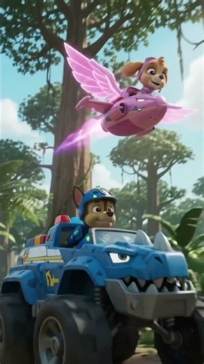 Paw patrol dino movie Marshall Chase sky Zuma ￼