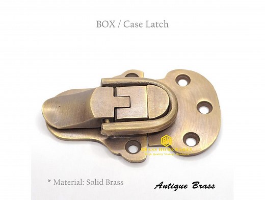 2.6"/3.3" Set of Vintage Solid Brass BOX Trunk Latch Lock Hasp Latch, Toggle Latch, Hasp Lock CASE Latch Hardware Fasteners Old Design - Etsy