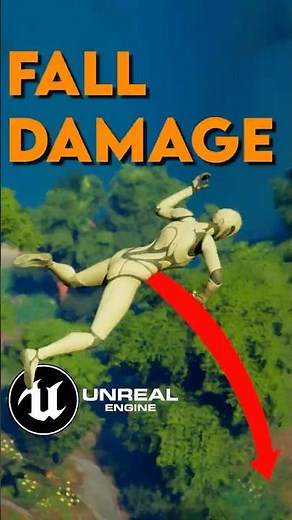 Create Fall Damage in UE5 in Under 60 Seconds! #unrealengine #gamedev #indiedev