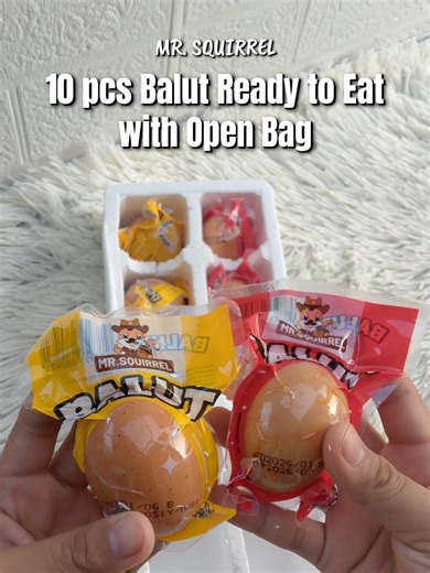 Mr. Squirrel Balut: 10 pcs Ready to Eat
