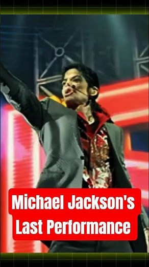 Haunting Footage: Michael Jackson's Last Performance