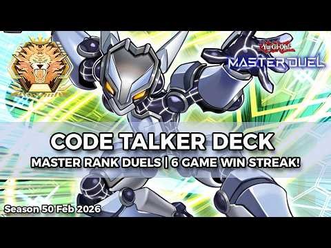 6-0 Streak! Code Talker Destroying the K9 Meta - Yu-Gi-Oh! Master Duel