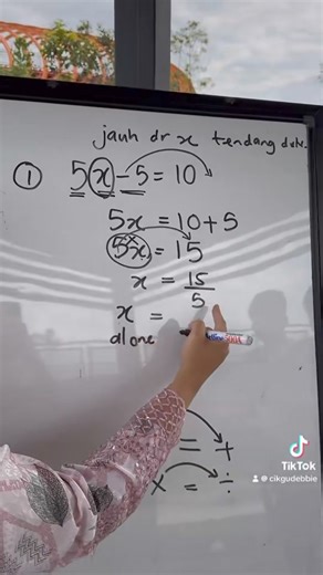 Form 1 Persamaan Linear (Linear Equations) You can join my Form 1 Maths class every Friday 8:30pm-10pm DM or visit our website cikgudebbie.com #cikgudebbie #tips #form1 #student #maths #onlinetuition #linearequation #matematik #uasa | cikgudebbie