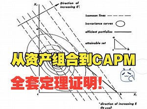 金融学431：资产组合和CAPM全套定理证明！